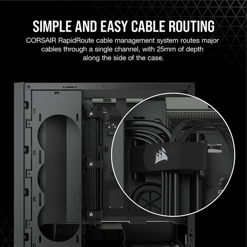 Corsair iCUE 5000X RGB Midi Tower PC Case - Black - Core Components by Corsair The Chelsea Gamer