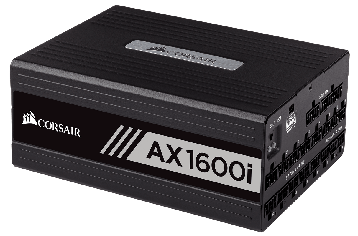 Corsair AX1600i Digital ATX Power Supply — 1600 Watt Fully-Modular PSU - Core Components by Corsair The Chelsea Gamer