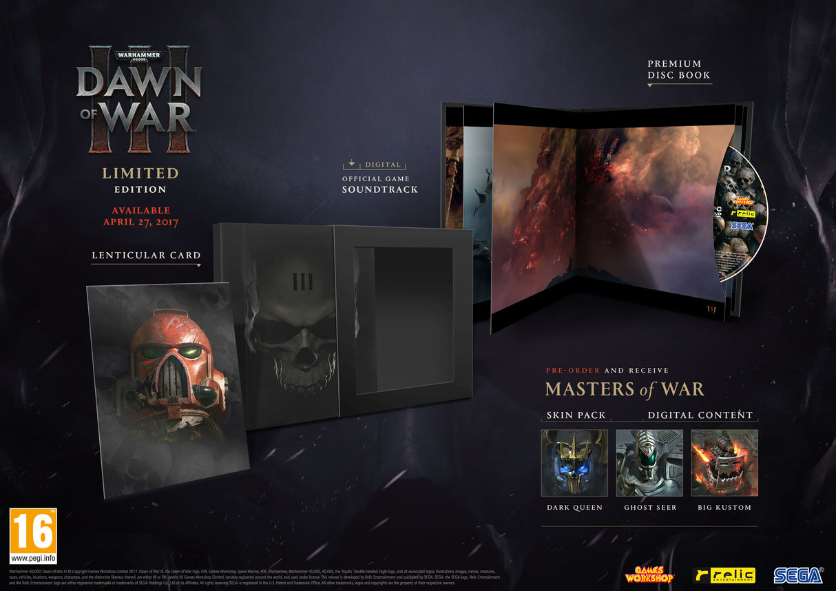 Warhammer 40,000: Dawn of War 3 Limited Edition - PC - Video Games by SEGA UK The Chelsea Gamer