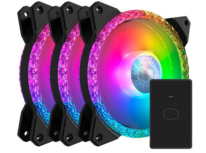 Cooler Master MasterFan MF120 Prismatic 3in1 - Core Components by Cooler Master The Chelsea Gamer