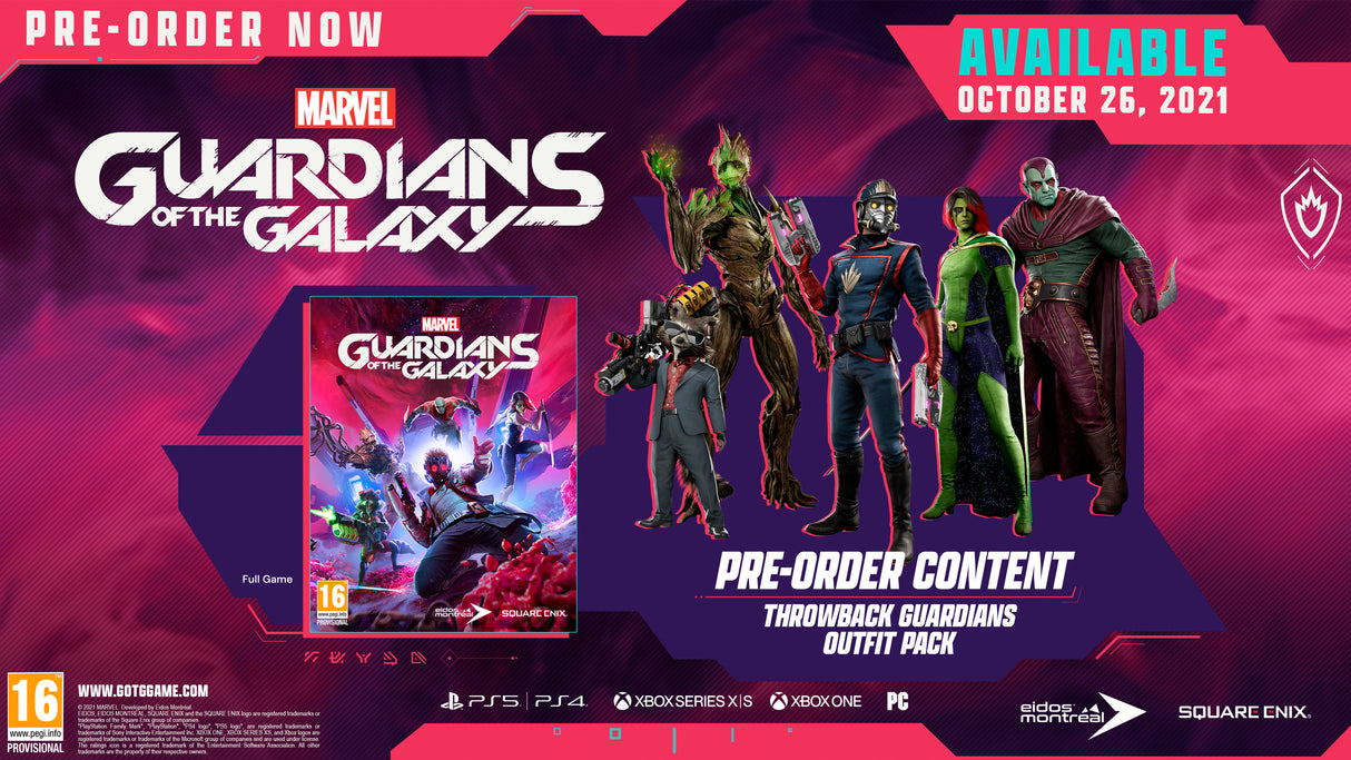 Marvel's Guardians of the Galaxy - PlayStation 5 - Video Games by Square Enix The Chelsea Gamer
