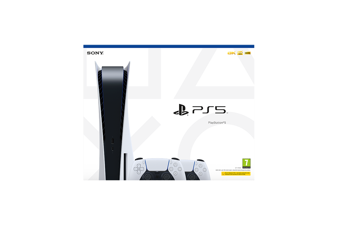 PlayStation®5 Console - Two DualSense™ Wireless Controllers Bundle - Console pack by Sony The Chelsea Gamer