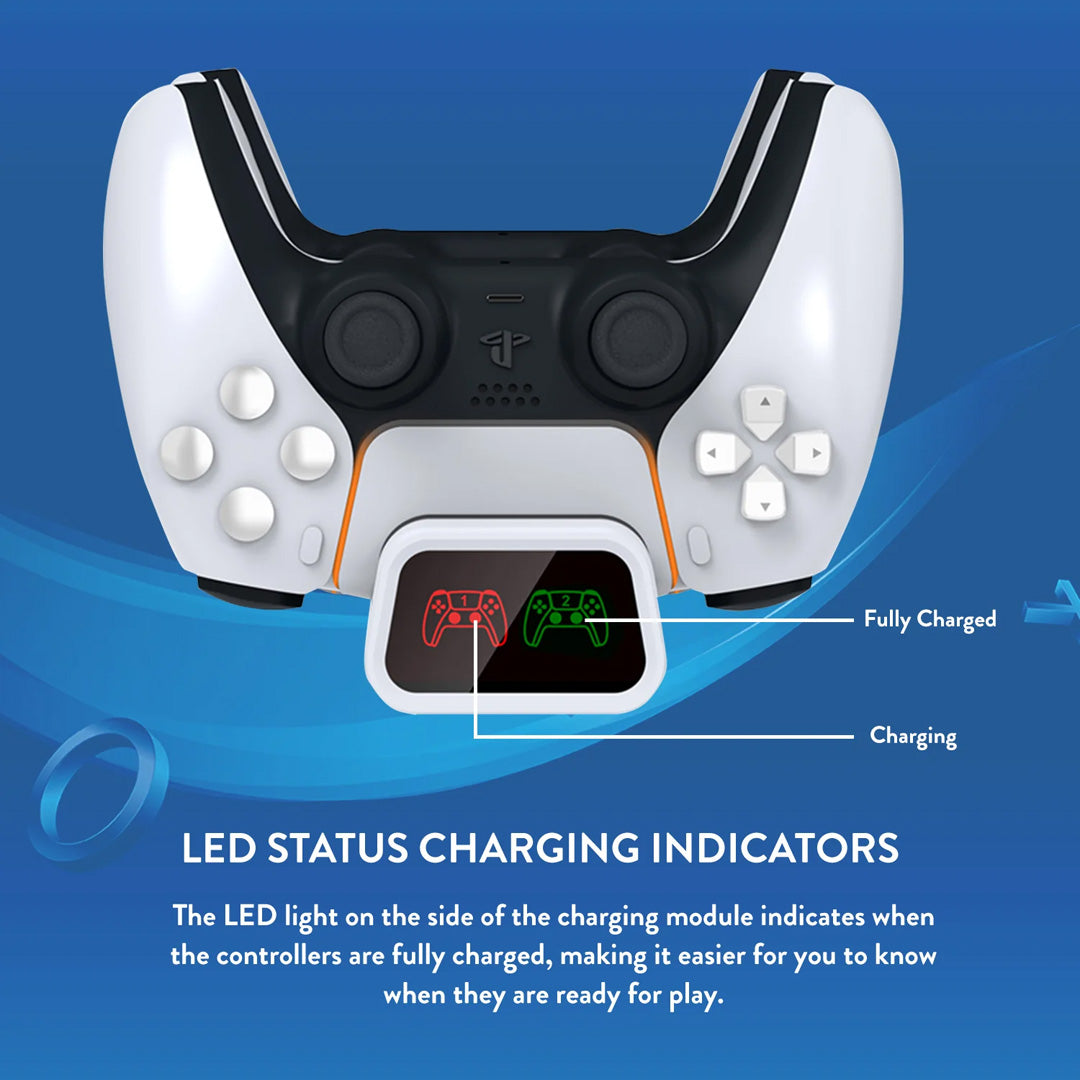 Numskull Fast Charge Twin Charging Dock - PlayStation 5 - Console Accessories by Numskull Designs The Chelsea Gamer