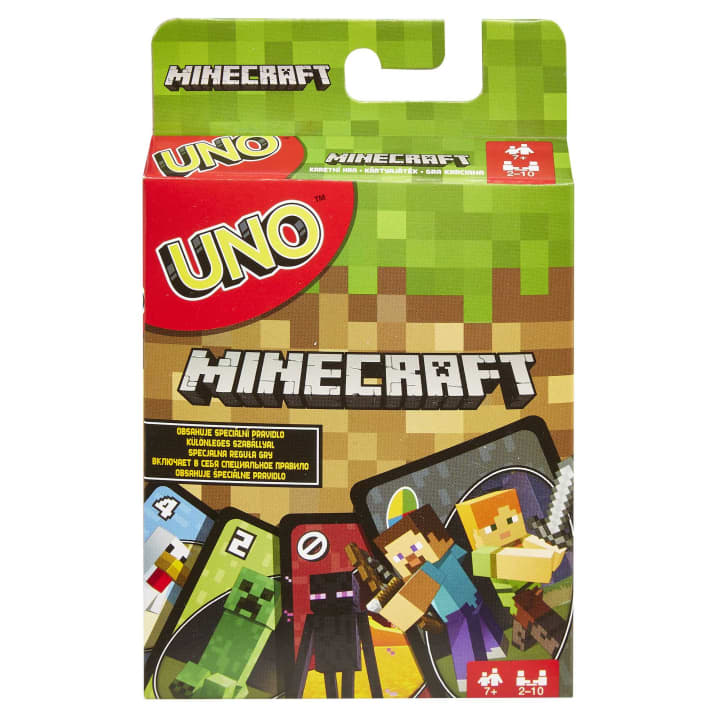 UNO Minecraft Card Game - merchandise by Mattel The Chelsea Gamer