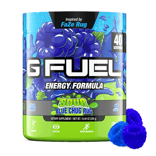 G Fuel - Sour Blue Chug Rug Tub - merchandise by G Fuel The Chelsea Gamer