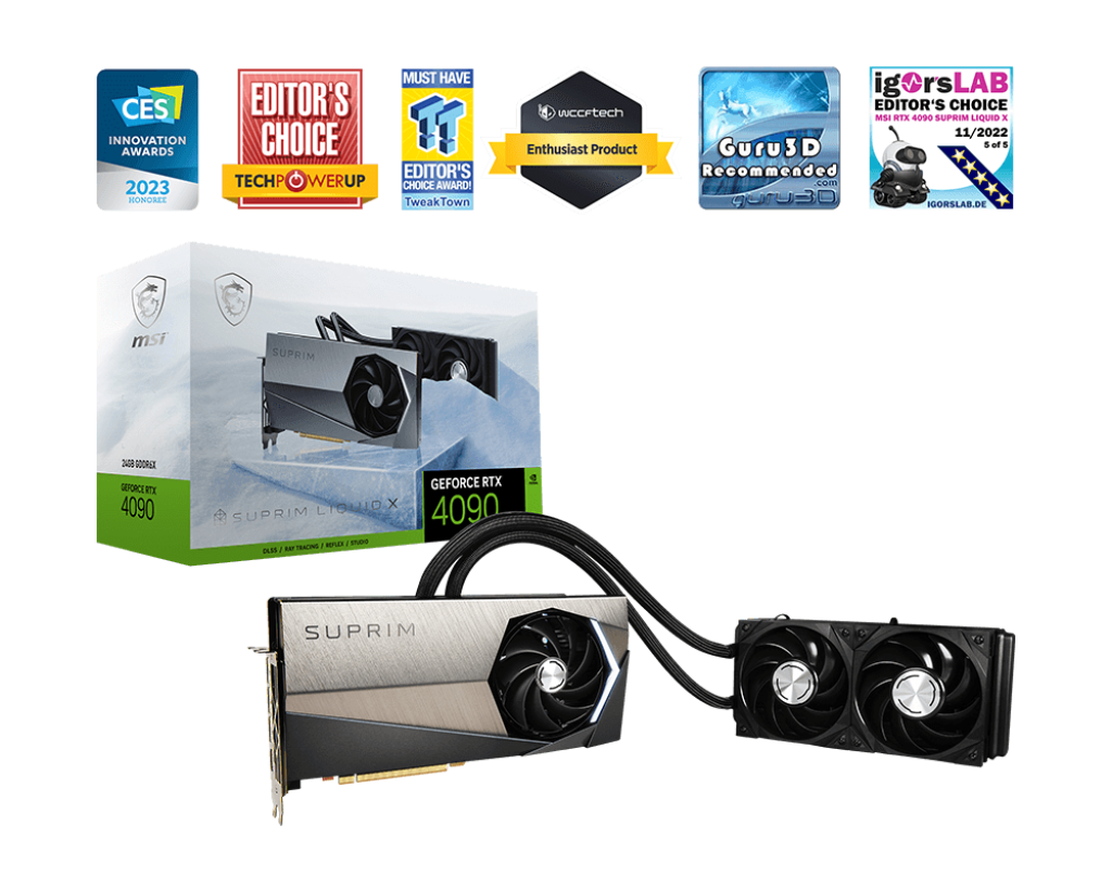 MSI GeForce RTX™ 4090 SUPRIM LIQUID X 24G Graphics Card - Core Components by MSI The Chelsea Gamer