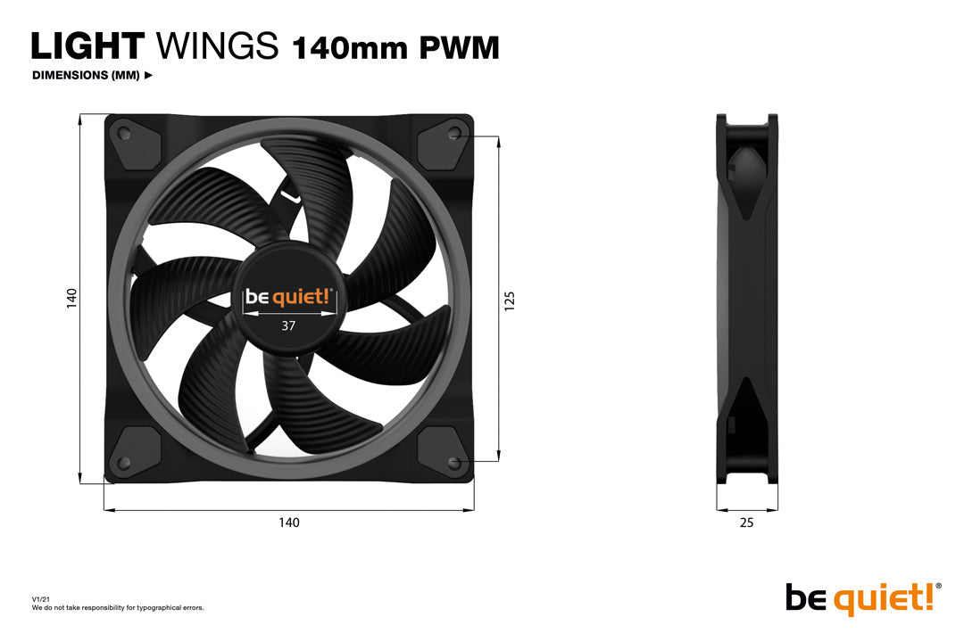 be quiet! Light Wings 140mm PWM - Fan Triple Pack - Core Components by Be Quiet The Chelsea Gamer