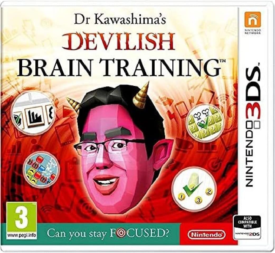 Dr Kawashima's Devilish Brain Training: Can You Stay Focussed? - 3DS - Video Games by Nintendo The Chelsea Gamer