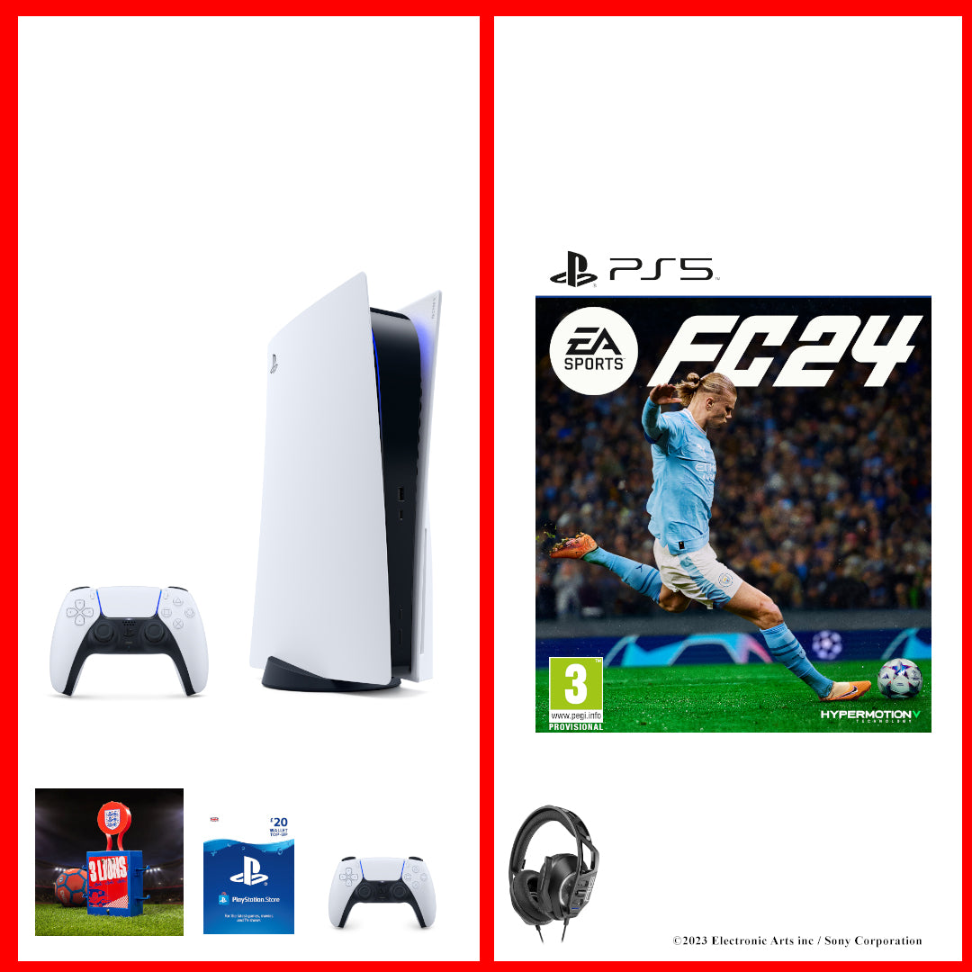 PlayStation®5 Console - Disc Edition - EA SPORTS FC™ 24 Mega Bundle - Console pack by Sony The Chelsea Gamer