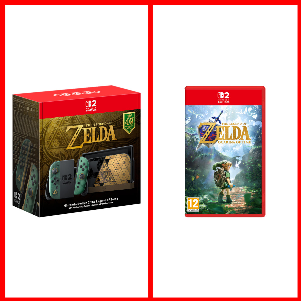 The Legend of Zelda 40th Anniversary Edition Console & The Legend of Zelda: Ocarina of Time Bundle