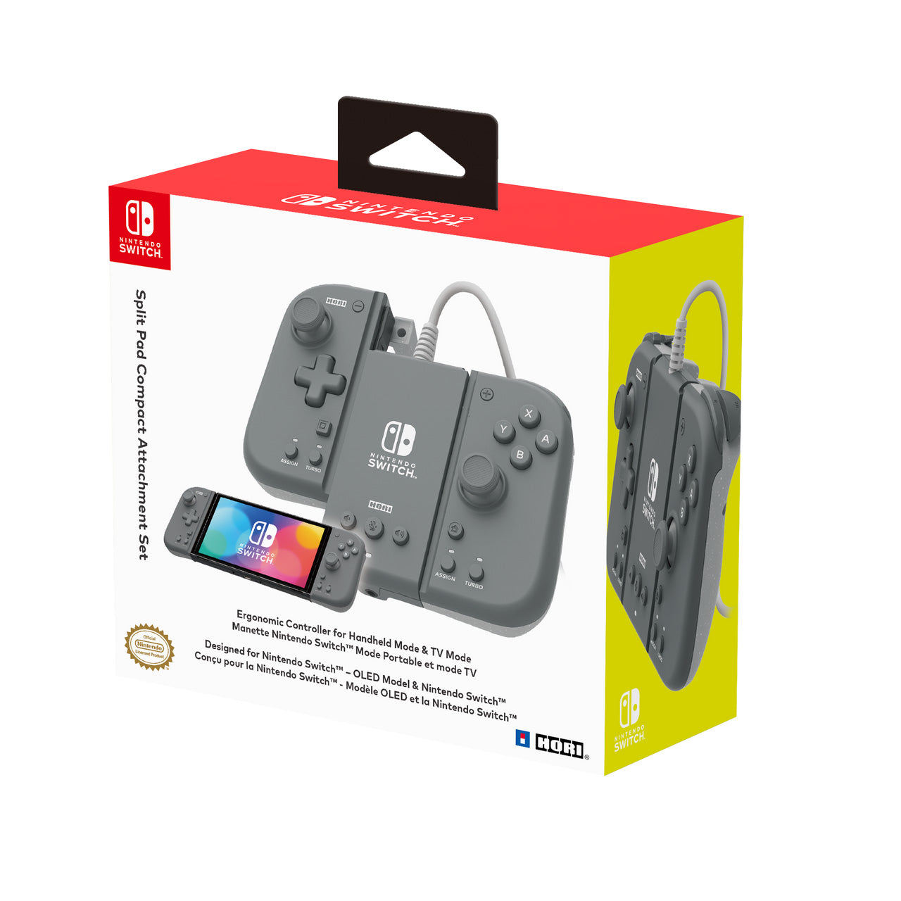 Split Pad Pro Attachment Set - Slate Grey - Console Accessories by HORI The Chelsea Gamer