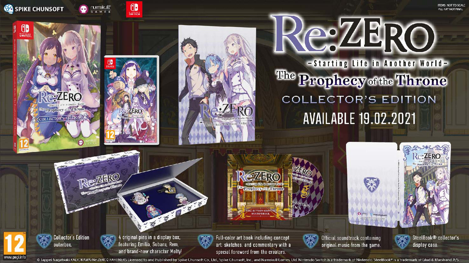 Re:ZERO - The Prophecy of the Throne - Nintendo Switch CE - Video Games by Numskull Games The Chelsea Gamer