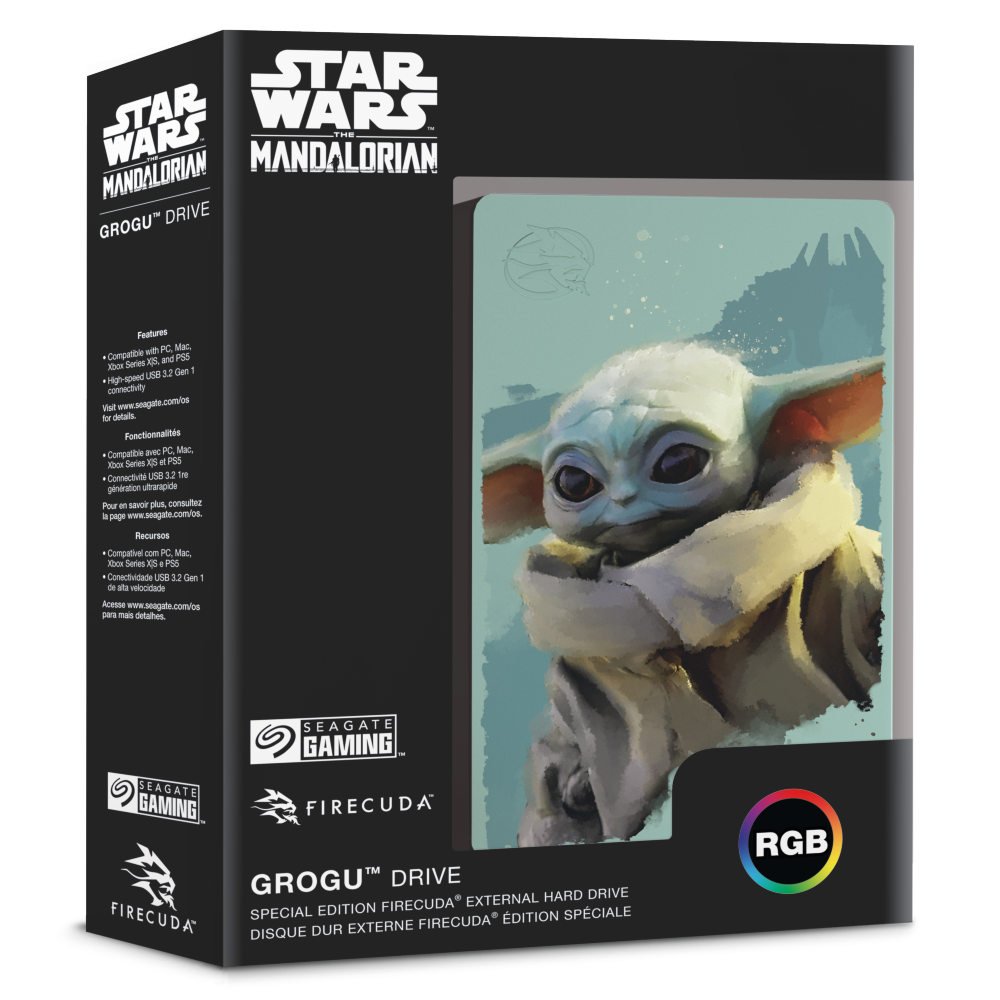 Grogu™ Drive - Special Edition FireCuda External 2TB Hard Drive - Console Accessories by Seagate The Chelsea Gamer