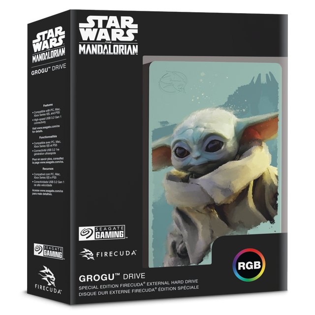 Grogu™ Drive - Special Edition FireCuda External 2TB Hard Drive - Console Accessories by Seagate The Chelsea Gamer