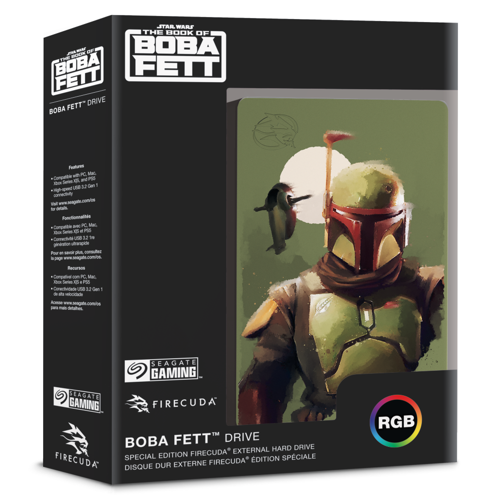 Boba Fett™ Drive - Special Edition FireCuda External 2TB Hard Drive - Console Accessories by Seagate The Chelsea Gamer