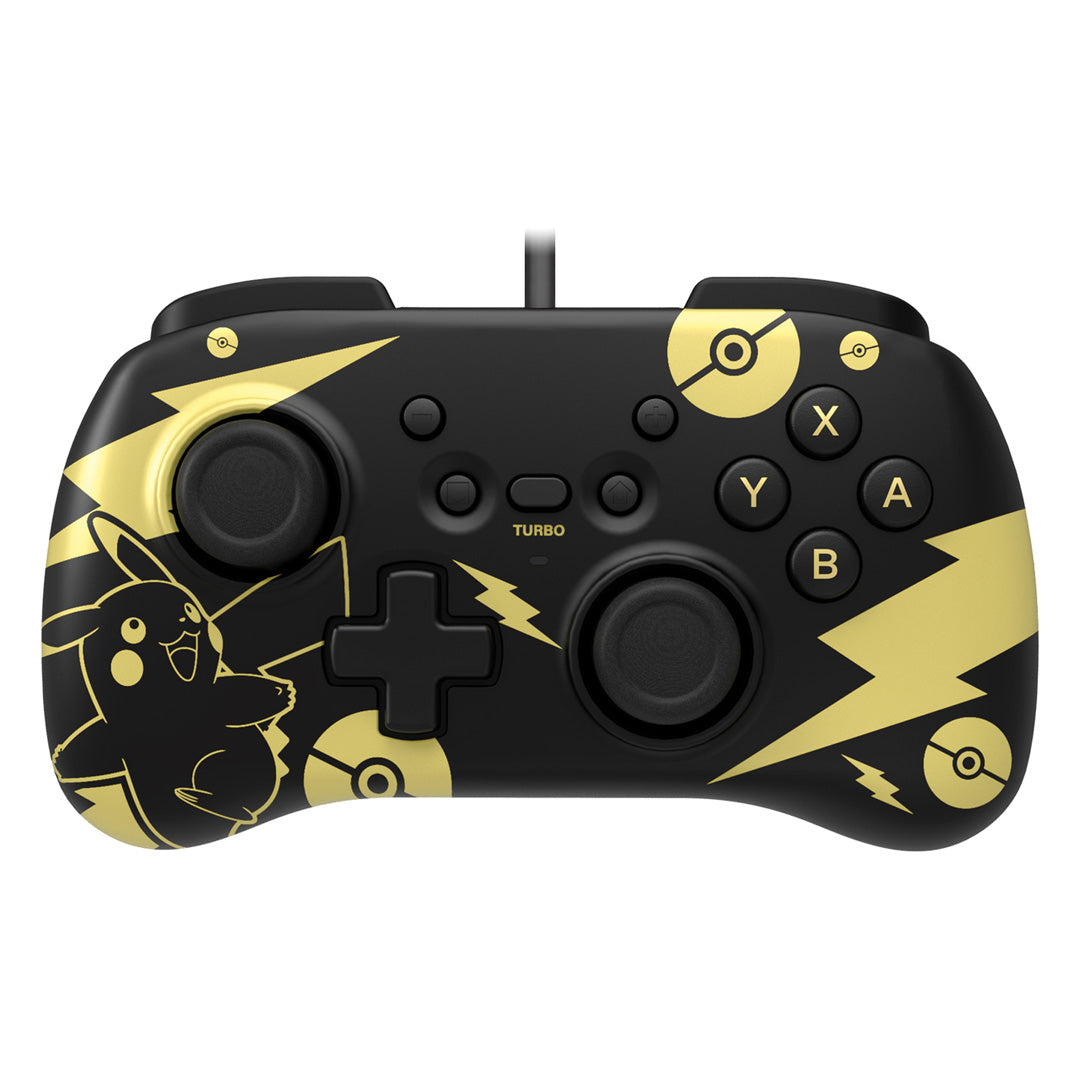 Hori - HORIPAD Mini (Pokémon: Pikachu Black & Gold) for Nintendo Switch - Console Accessories by HORI The Chelsea Gamer