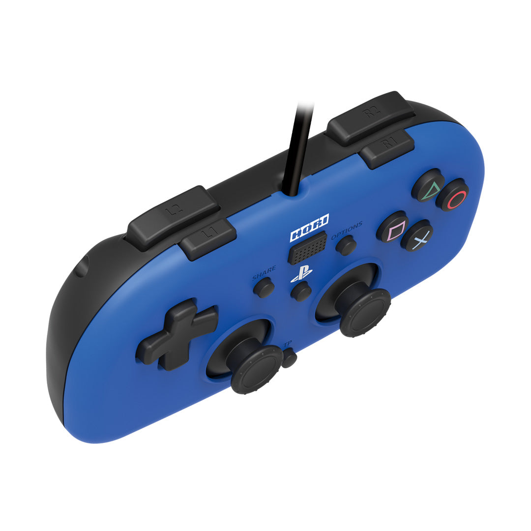 Hori - Wired Mini Gamepad (Blue) for PlayStation 4 - Console Accessories by HORI The Chelsea Gamer