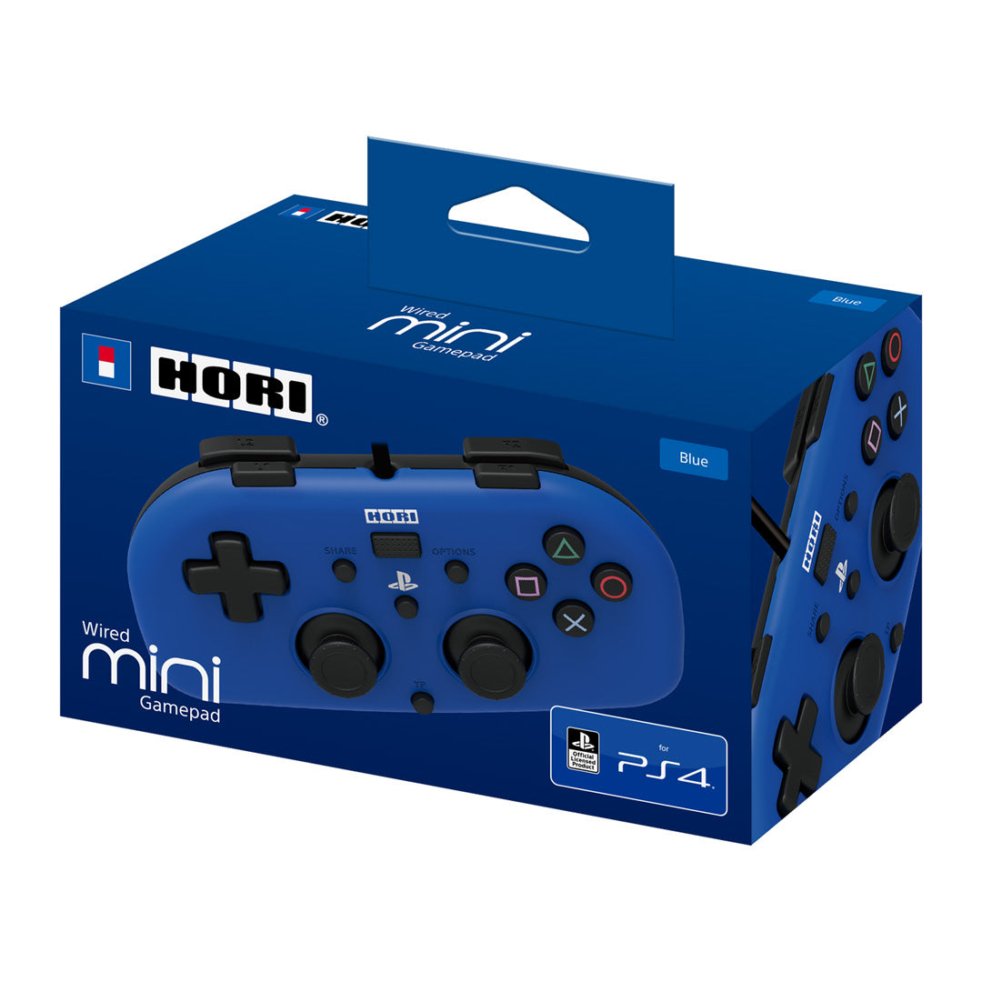Hori - Wired Mini Gamepad (Blue) for PlayStation 4 - Console Accessories by HORI The Chelsea Gamer