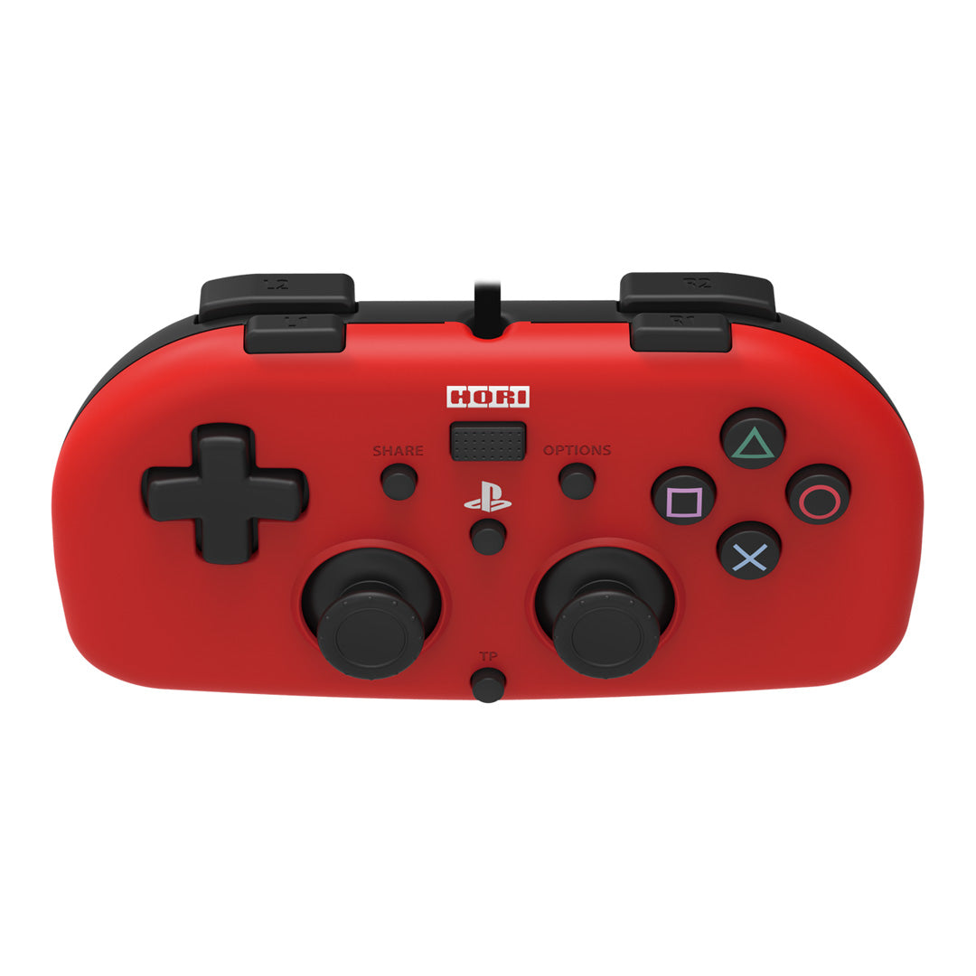 Hori - Wired Mini Gamepad (Red) for PlayStation 4 - Console Accessories by HORI The Chelsea Gamer