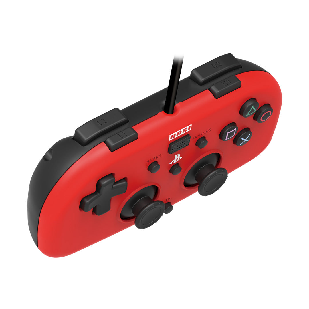 Hori - Wired Mini Gamepad (Red) for PlayStation 4 - Console Accessories by HORI The Chelsea Gamer