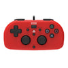 Hori - Wired Mini Gamepad (Red) for PlayStation 4 - Console Accessories by HORI The Chelsea Gamer