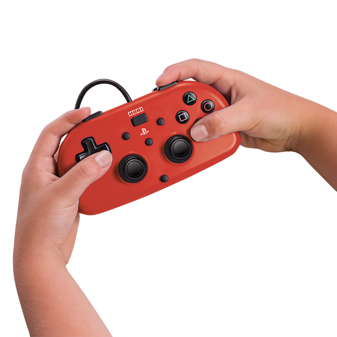 Hori - Wired Mini Gamepad (Red) for PlayStation 4 - Console Accessories by HORI The Chelsea Gamer