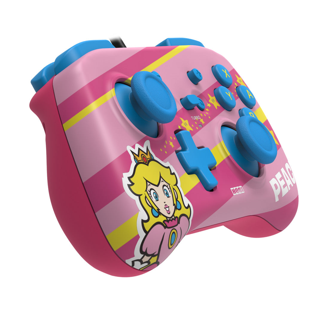 Hori - HORIPAD Mini (Super Mario Series - Peach) for Nintendo Switch - Console Accessories by HORI The Chelsea Gamer