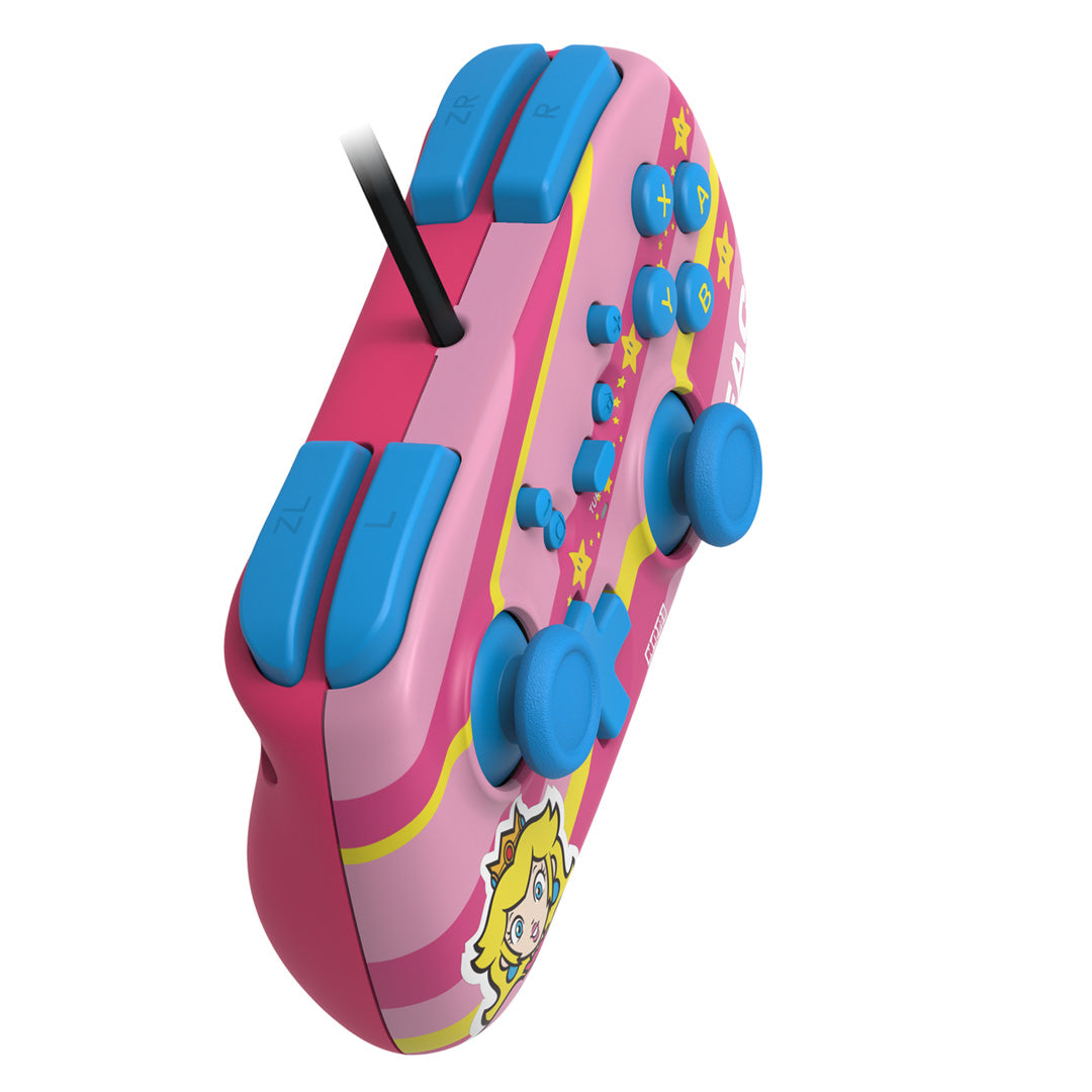 Hori - HORIPAD Mini (Super Mario Series - Peach) for Nintendo Switch - Console Accessories by HORI The Chelsea Gamer