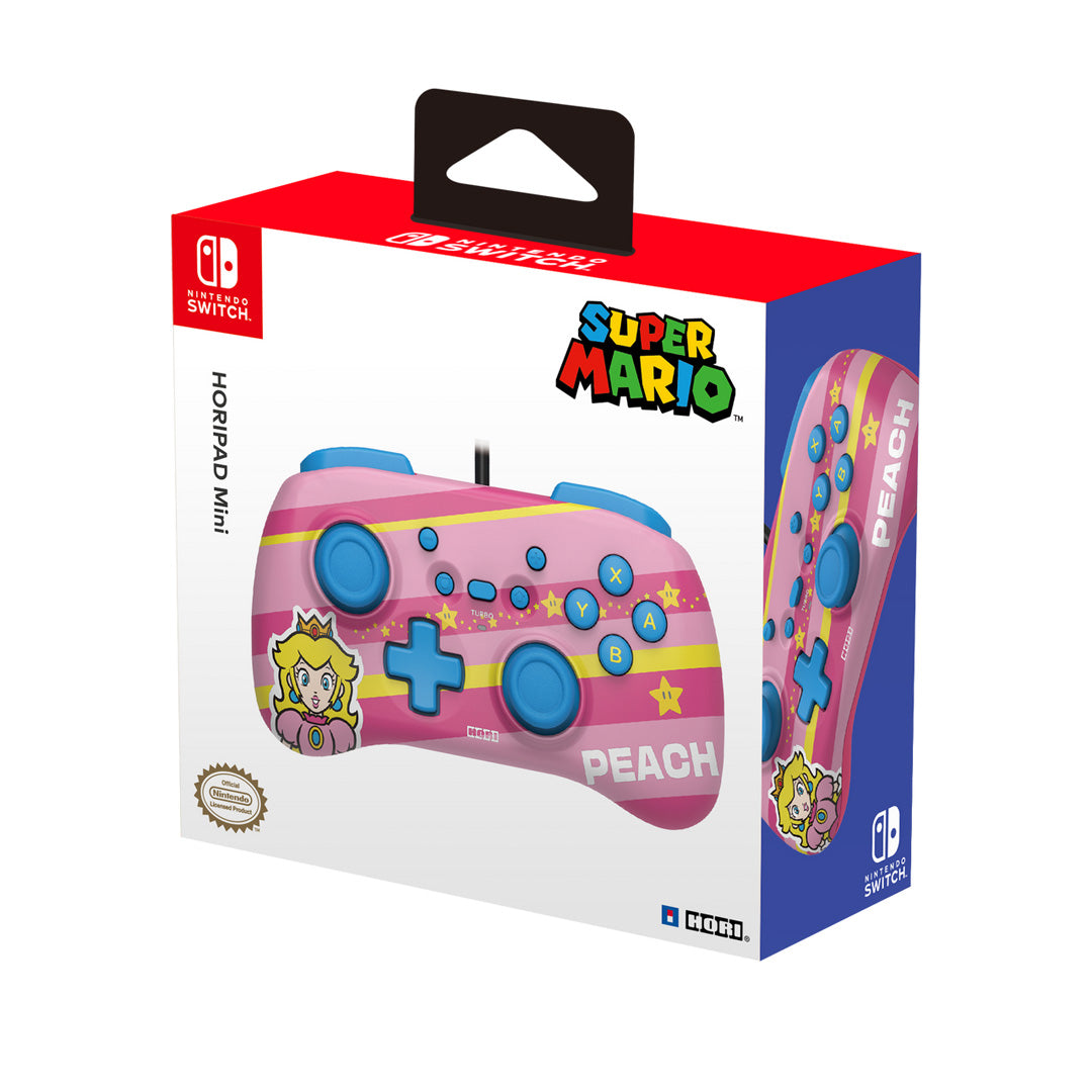 Hori - HORIPAD Mini (Super Mario Series - Peach) for Nintendo Switch - Console Accessories by HORI The Chelsea Gamer