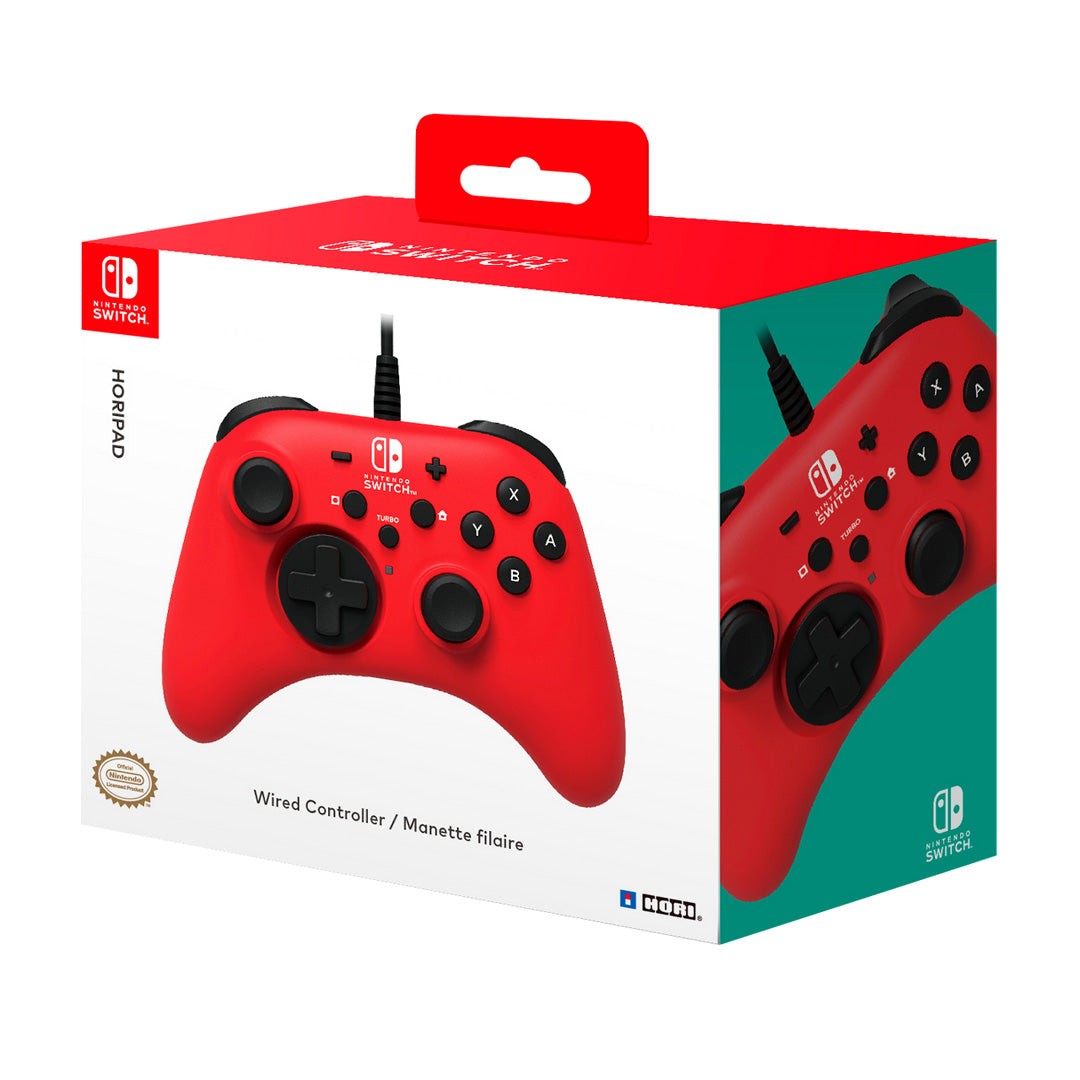 Hori - HORIPAD (Red) for Nintendo Switch - Console Accessories by HORI The Chelsea Gamer