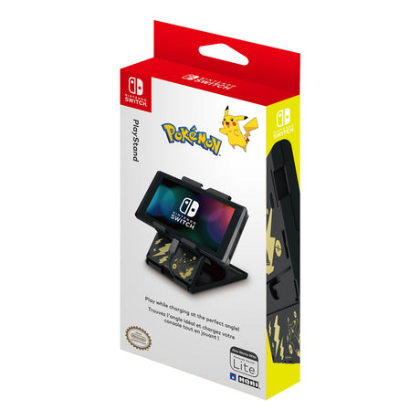 Hori - PlayStand (Pokémon: Pikachu Black & Gold Edition) for Nintendo Switch - Console Accessories by HORI The Chelsea Gamer