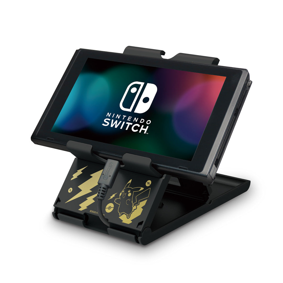 Hori - PlayStand (Pokémon: Pikachu Black & Gold Edition) for Nintendo Switch - Console Accessories by HORI The Chelsea Gamer