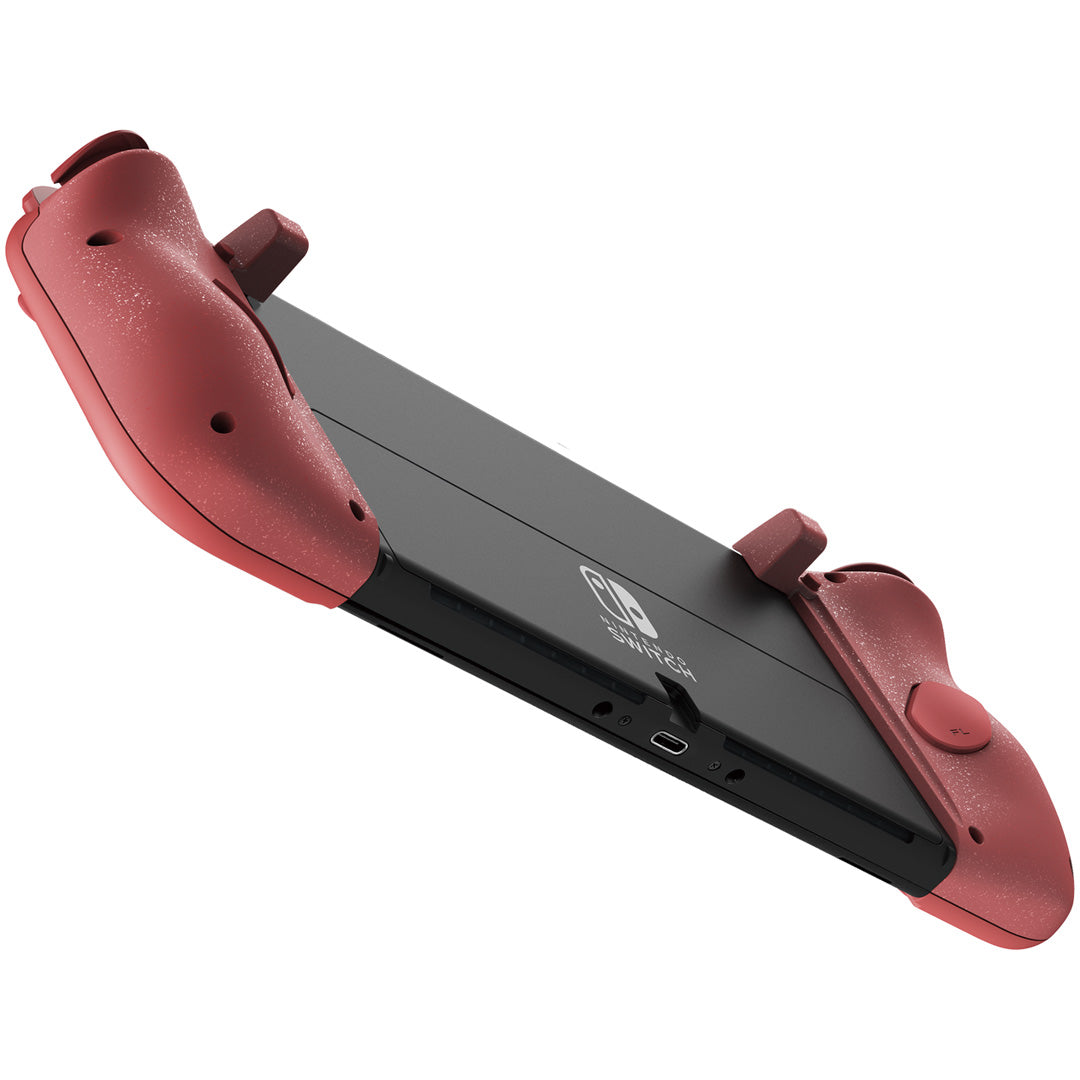 HORI - Split Pad Compact (Apricot Red) for Nintendo Switch - Console Accessories by HORI The Chelsea Gamer