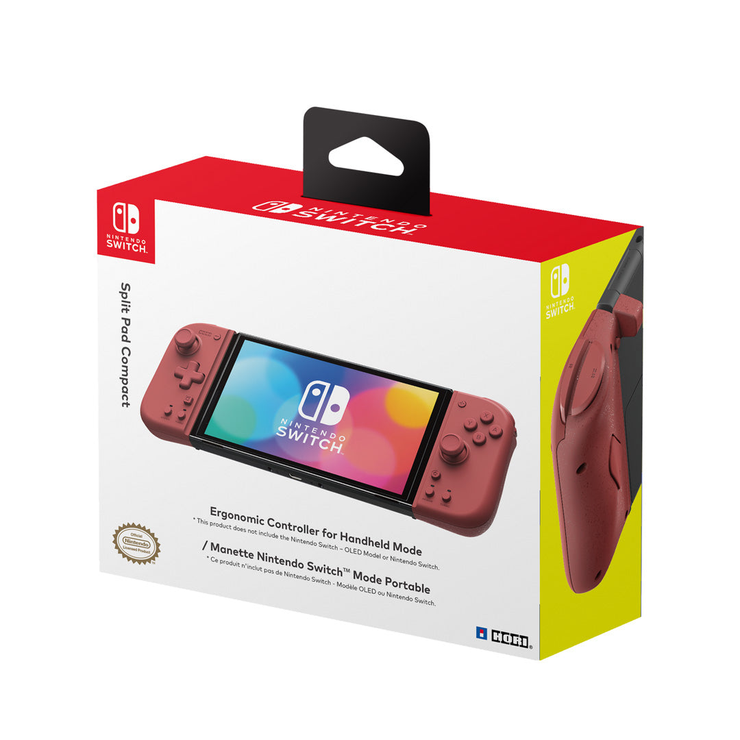 HORI - Split Pad Compact (Apricot Red) for Nintendo Switch - Console Accessories by HORI The Chelsea Gamer