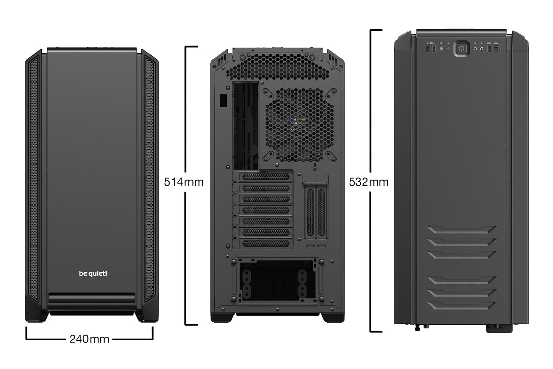 be quiet! Silent Base 601 Window Black - PC Case - Core Components by Be Quiet The Chelsea Gamer