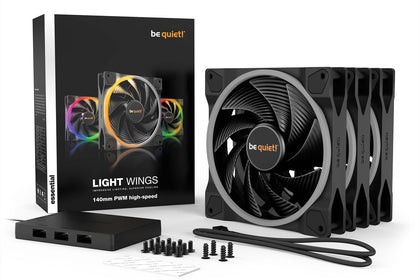 be quiet! Light Wings 140mm PWM High Speed - Fan Triple Pack - Core Components by Be Quiet The Chelsea Gamer
