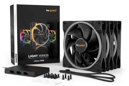 be quiet! Light Wings 140mm PWM - Fan Triple Pack - Core Components by Be Quiet The Chelsea Gamer