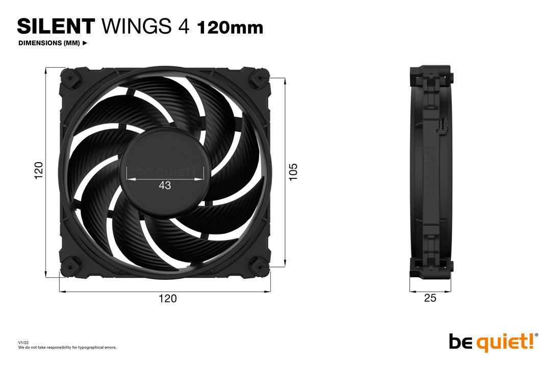 be quiet! Silent Wings 4 120mm - Fan - Core Components by Be Quiet The Chelsea Gamer