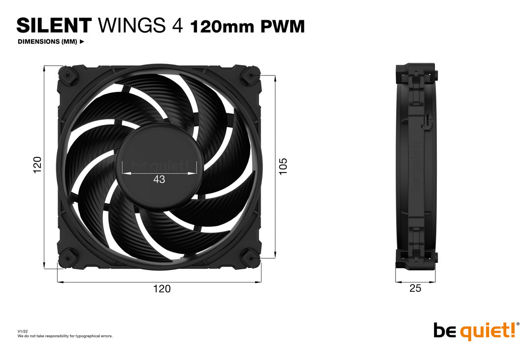 be quiet! Silent Wings 4 120mm PWM - Fan - Core Components by Be Quiet The Chelsea Gamer