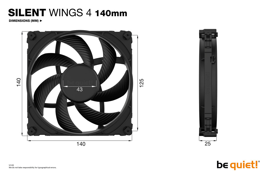 be quiet! Silent Wings 4 140mm - Fan - Core Components by Be Quiet The Chelsea Gamer