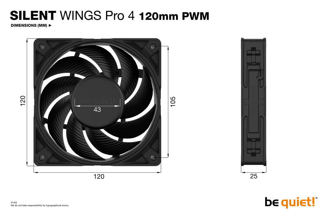 be quiet! Silent Wings Pro 4 120mm PWM High Speed - Fan - Core Components by Be Quiet The Chelsea Gamer