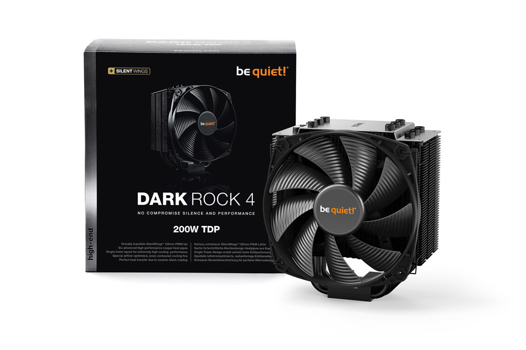be quiet! Dark Rock 4 - Fan CPU Cooler - Core Components by Be Quiet The Chelsea Gamer