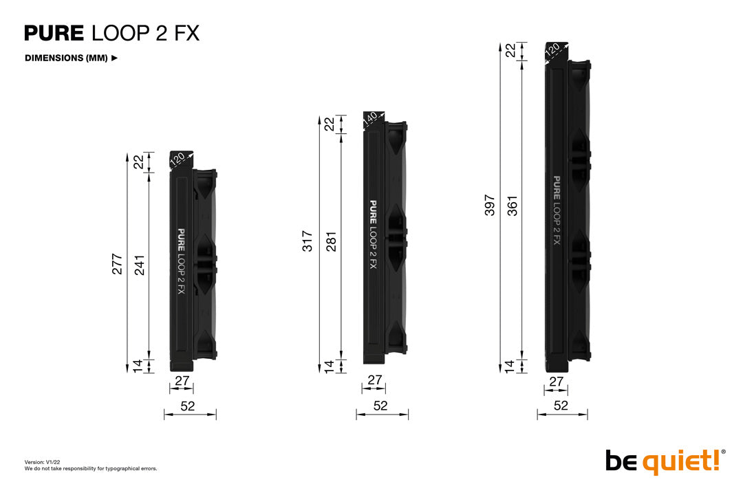 be quiet! Pure LOOP 2 FX 280mm - Liquid CPU Cooler - Core Components by Be Quiet The Chelsea Gamer
