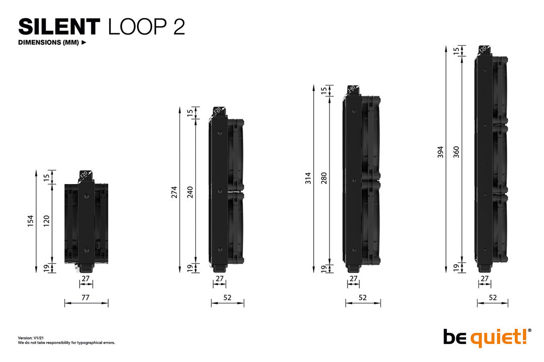 be quiet! SILENT LOOP 2 360mm - Liquid CPU Cooler - Core Components by Be Quiet The Chelsea Gamer