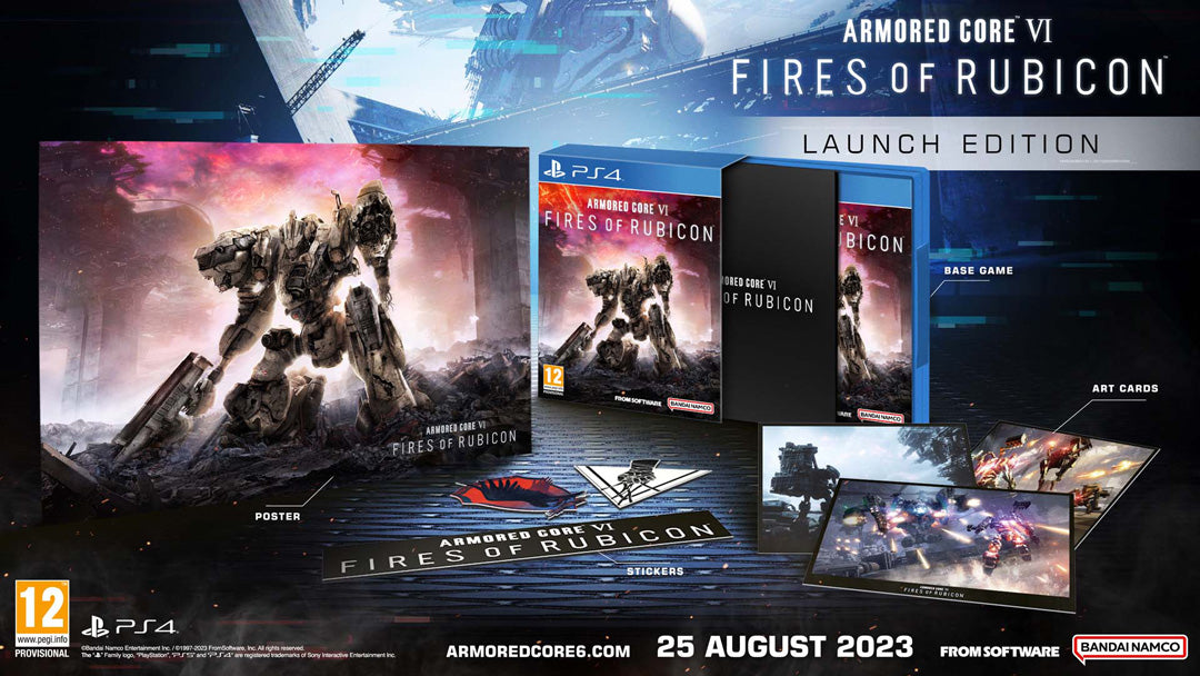 Armored Core VI: Fires of Rubicon Launch Edition - PlayStation 4 - Video Games by Bandai Namco Entertainment The Chelsea Gamer