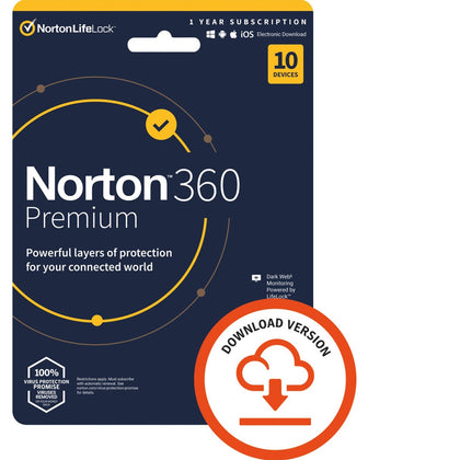 Norton 360 Premium 2022 - 10 Devices - 1 Year - Software by Norton The Chelsea Gamer