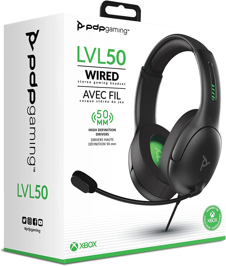 PDP - LVL50 Wired Headset - Xbox & PC - Black - Console Accessories by PDP The Chelsea Gamer