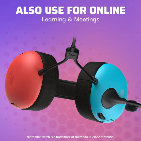 PDP - LVL40 Wired Stereo Headset for Nintendo Switch - Blue/Red - Console Accessories by PDP The Chelsea Gamer