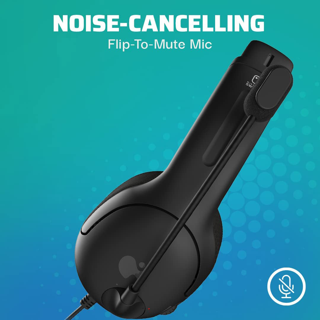 PDP - LVL40 Wired Stereo Headset for Nintendo Switch - Black - Console Accessories by PDP The Chelsea Gamer