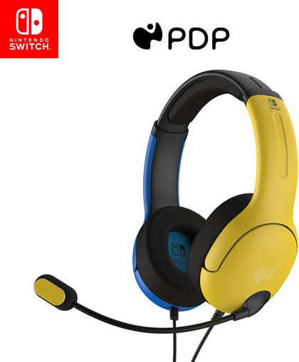 PDP - LVL40 Wired Stereo Headset for Nintendo Switch - Yellow/Blue - Console Accessories by PDP The Chelsea Gamer